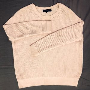 Topshop Petite Baby Pink Crewneck Sweater